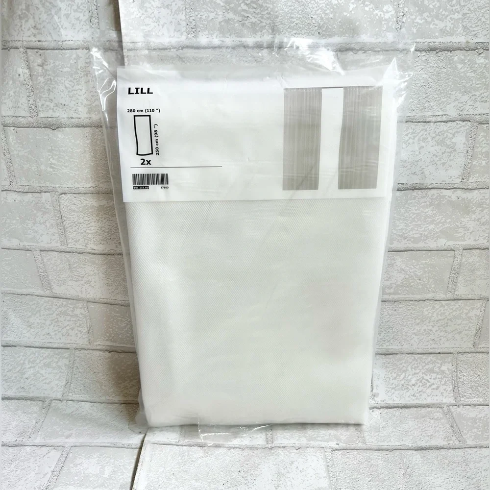 NWT IKEA LILL Sheer Net Curtains - Set of 2 (110
